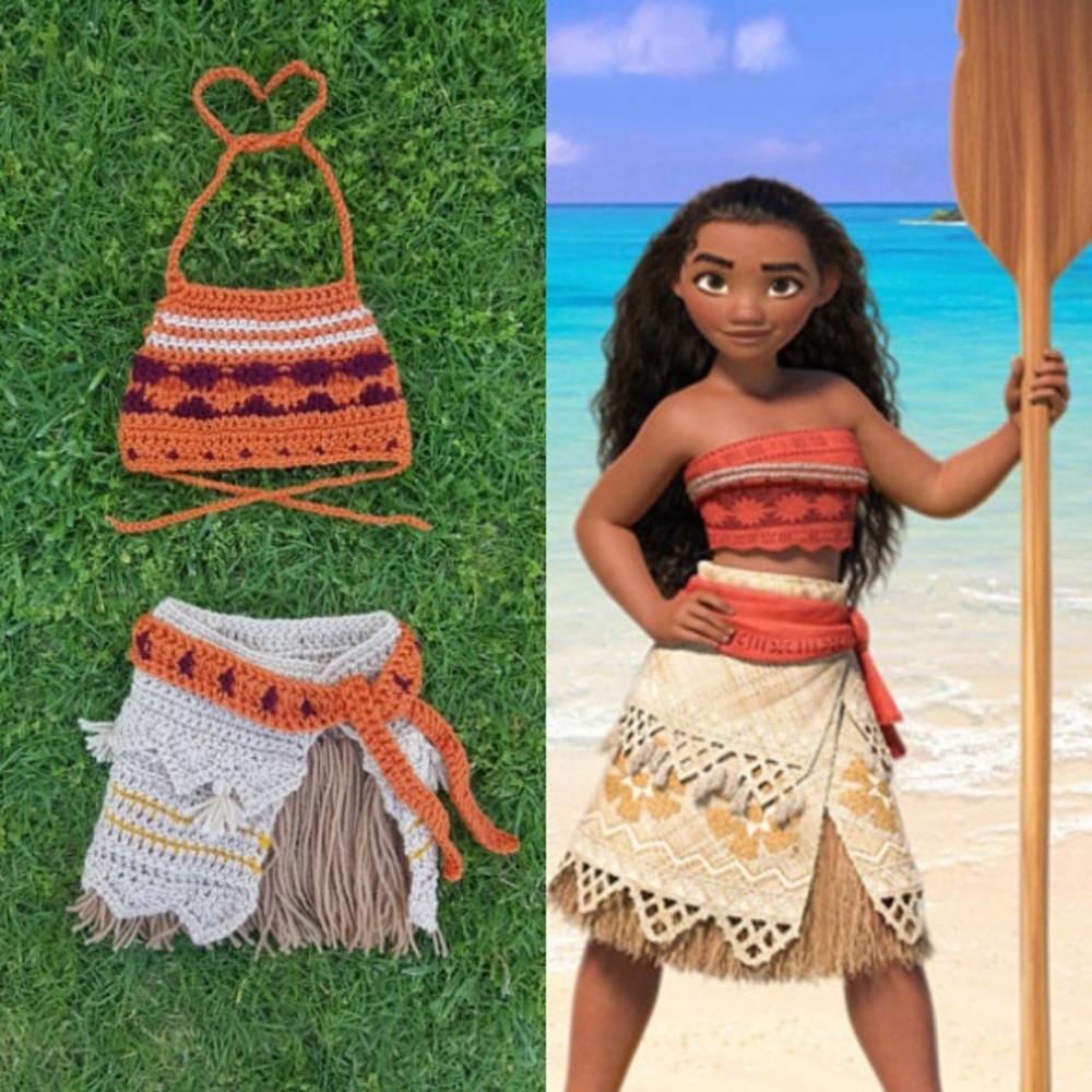 🐚 SOLD 🐚 Moana crochet outfit costume